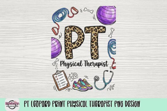 Download PT Leopard Print Physical Therapist PNG Design - Therapist Collection