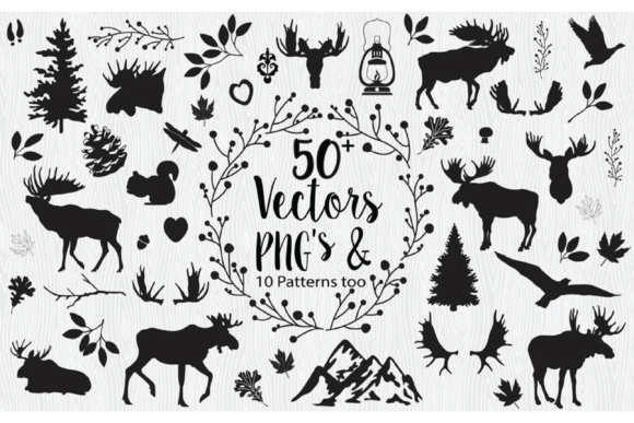 Download Woodland Moose Vectors &amp; Cliparts - Vectors Collection