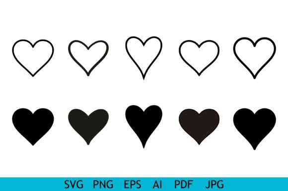 Download Simple Heart Shape Icon Set - Icon Collection