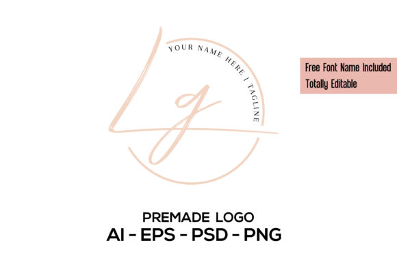 Download Premade Logo, Initials Feminine Logo - Feminine logo Collection