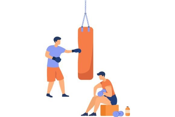 Download Men and Women Training in Boxing Club, E - Training Collection