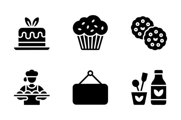 Download Dessert &amp; Sweet Treats Icon Set EPS - Icon Collection
