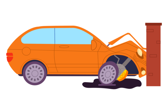 Download Broken Auto Icon. Crashed Car Accident W - Icon Collection