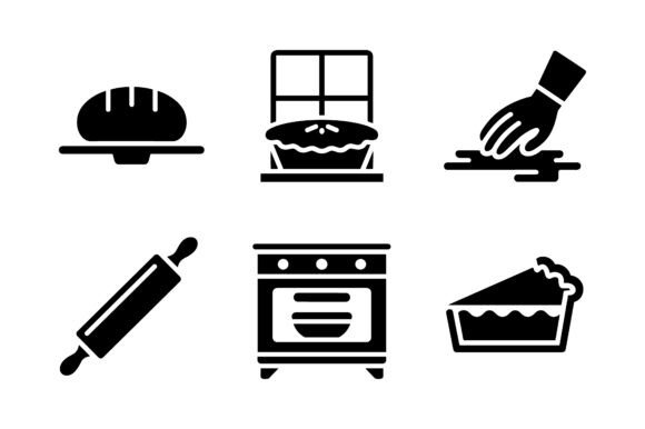 Download Baking &amp; Kitchen Tools Icon Set EPS - Icon Collection