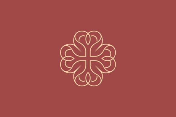 Download Heart Shape Petals Flower Feminine Logo. - Premium Resources