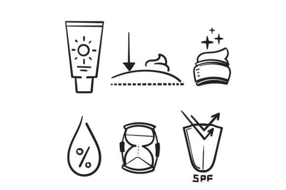 Download Doodle Skin Care Icon - Skin care Collection