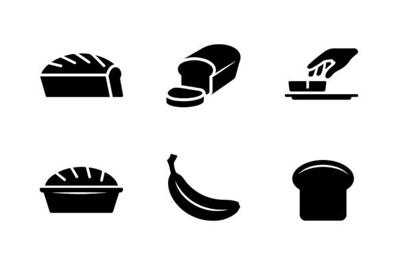 Download Bakery &amp; Pastry Shop Icon Set EPS - Icon Collection
