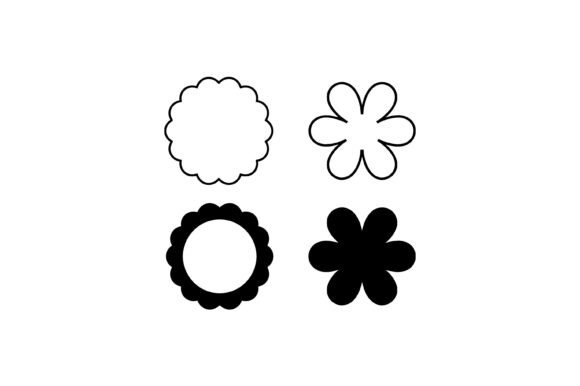 Download Scalloped Flower Shape Icon Set - Icon Collection