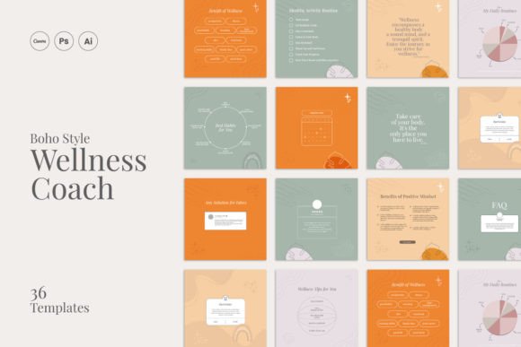 Download Boho Wellness Coach Instagram Kit - Wellness Collection