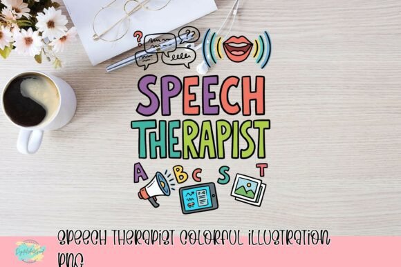 Download Speech Therapist Colorful Illustration PNG - Therapist Collection