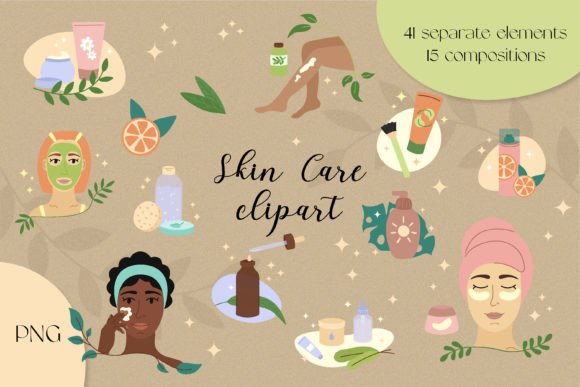 Download Skin Care Clipart | PNG Illustrations - Skin care Collection