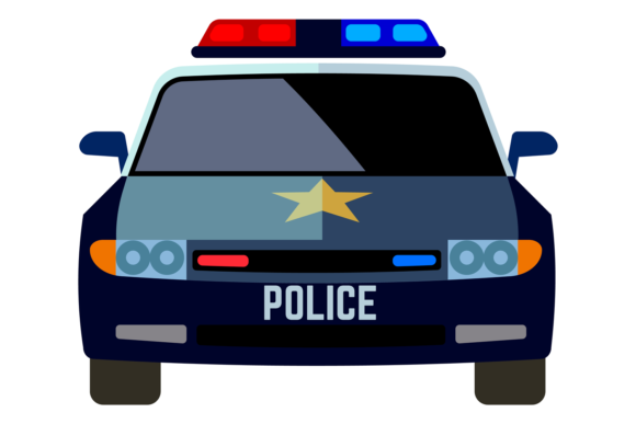 Download Police Car Front View. Patrol Auto Icon - Icon Collection
